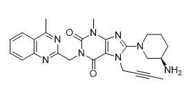 Linagliptyna Nr CAS 668270-12-0 Biały proszek Czystość 99% C25H28N8O2