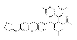 Acetoksy Empagliflozin Nr CAS 915095-99-7 Czystość 98% Biały proszek C31H35ClO11