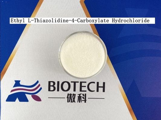 Chlorowodorek L-tiazolidyno-4-karboksylanu etylu CAS 86028-91-3 Białe kryształy w proszku Czystość 98%