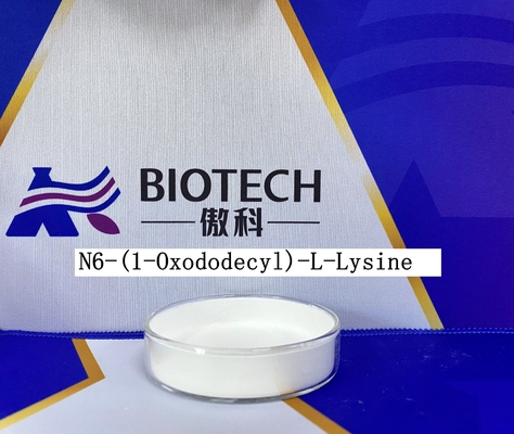 Dodatki kosmetyczne N6-(1-oksododecyl)-L-lizyna Cas 52315-75-0 Test białego proszku 95%