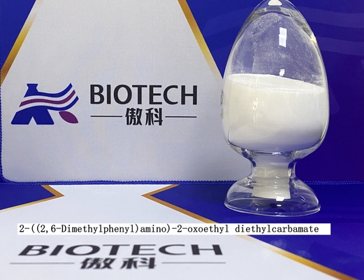 2-((2,6-Dimethylphenyl) amino)-2-oksoetyl dietylokarbamat dla zanieczyszczenia leostetyny Biały proszek Czystość 97%