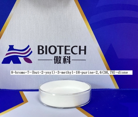 8-Bromo-7-(But-2-Ynyl)-3-Methyl-1H-Purine-2,6(3H,7H)-Dione Nr CAS 666816-98-4 Biały do ​​białawego proszku