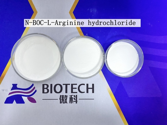 N-BOC-L-Arginine Hydrochloride CAS 35897-34-8 Biały proszek Czystość 98% Punkt topnienia 109°C Warunki przechowywania Zamknięte w suchym stanie