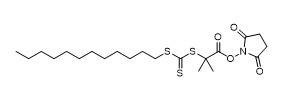 2-(Dodecylotiokarbonotioilotio)-2-metylopropionian N-sukcynoimidylu CAS 925232-64-0 C21H35NO4S3