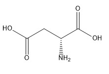 Nr CAS 1783-96-6 Pochodne aminokwasów Kwas D-asparaginowy C4H7NO4