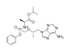 Izopropyl S -1- 6-amino-9H-puryna-9-yl Propan-2-yl Oxy Methyl Phenoxy Phosphoryl -L-alaninate Dla czystości TFA 95%