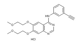 Czystość 99% chlorowodorek erlotynibu 183319-69-9 Biały lub białawy krystaliczny proszek C22H24ClN3O4