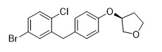 (3S)-3-[4-[(5-bromo-2-chlorofenylo)metylo]fenoksy]tetrahydrofuran Czystość 98% Biały proszek API Półprodukty
