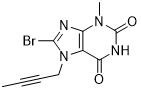 8-Bromo-7-(But-2-Ynyl)-3-Methyl-1H-Purine-2,6(3H,7H)-Dione Nr CAS 666816-98-4 Biały do ​​białawego proszku