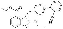 Etylo-2-etoksy-1-[[(2'-cyjanobifenyl-4-ylo)metylo]benzimidazol]-7-karboksylan CAS 139481-41-7