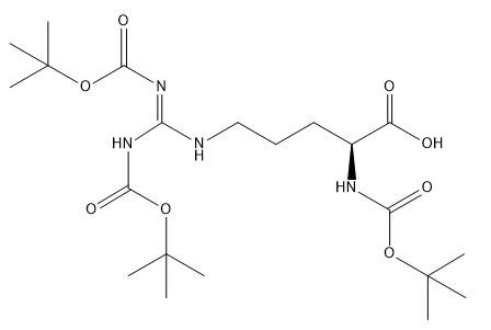 Specjalne aminokwasy Boc-Arg(Boc)2-OH Nr CAS 97745-69-2 C21H38N4O8