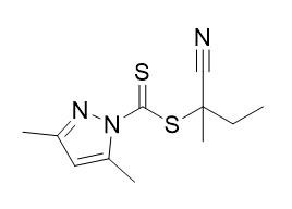 Chromatografia z chelatami metali 3,5-dimetylo-1H-pirazolo-1-karboditionian 2-cyjanobutan-2-ylu C11H15N3S2