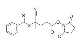 N-sukcynoimidyl 4-cyjano-4-(fenylokarbonotioilotio)pentanian Nr CAS 864066-74-0 C17H16N2O4S2 95%