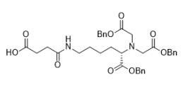 Kwas (S)-4-((6-(benzyloksy)-5-(bis(2-(benzyloksy)-2-oksoetylo)amino)-6-oksoheksylo)amino)-4-oksobutanowy CAS 637331-50-1