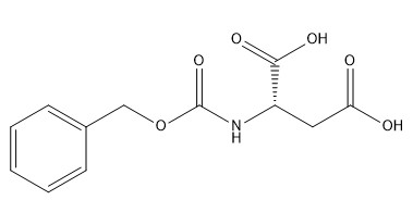 CAS 1152-61-0 Kwas N-karbobenzyloksy-L-asparaginowy 98% pochodne aminokwasów C12H13NO6