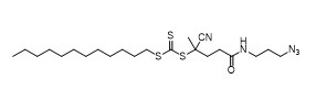 5-((3-Azydopropylo)amino)-2-cyjano-5-oksopentan-2-ylododecylokarbonotriotiolan Nr CAS 1644536-24-2 C22H39N5OS3