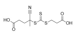 Kwas 4-((((2-karboksyetylo)tio)karbonotioilo)tio)-4-cyjanopentanowy CAS 2055041-03-5 C10H13NO4S3 Żółty proszek