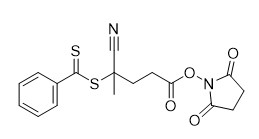 N-sukcynoimidyl 4-cyjano-4-(fenylokarbonotioilotio)pentanian RAFT Odczynnik CAS 864066-74-0 C17H16N2O4S2 95%
