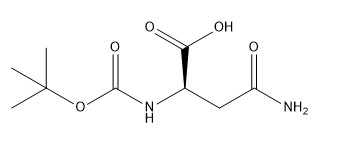 Czystość 98% Pochodne aminokwasów Nr CAS 75647-01-7 Boc-D-asparagina C9H16N2O5