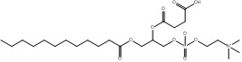 CAS 118426-36-1 2-((3-karboksypropanoilo)oksy)-3-(dodekanoiloksy)propylo(2-(trimetyloamonio)etylo)fosforan