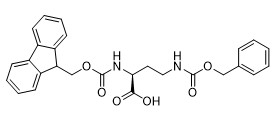 Specjalne aminokwasy N α Fmoc N γ Z L 2 4 Kwas diaminomasłowy Fmoc Dab Z OH Nr CAS 252049-08-4
