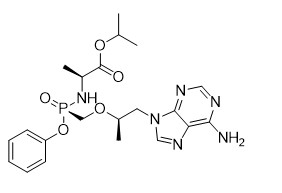 APIs Półprodukty Tenofowir Alafenamid Nr CAS 379270-37-8 Dla TFA Białego do białawego Proszek Czystość 99%
